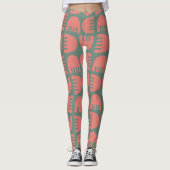 Boho Blume Leggings (Vorderseite)
