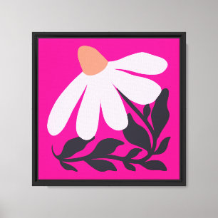 Boho-Blume Leinwanddruck