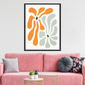 Boho-Blume Leinwanddruck (Insitu (Wohnzimmer))