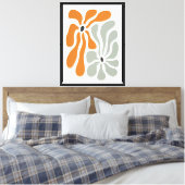 Boho-Blume Leinwanddruck (Insitu (Schlafzimmer))