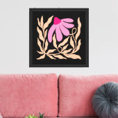 Boho-Blume Leinwanddruck (Insitu (Wohnzimmer))