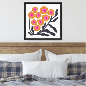 Boho-Blume Leinwanddruck (Insitu (Schlafzimmer))