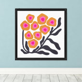 Boho-Blume Leinwanddruck (Insitu (Holzboden))