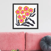 Boho-Blume Leinwanddruck (Insitu (Wohnzimmer))