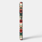Boho Blume Magic - in den Farbtönen Grün und Rosa Case-Mate iPhone Hülle (Rückseite / Links)