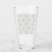 Boho Blume Magic - in den Farbtönen Grün und Rosa Glas (Rückseite)