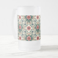 Boho Blume Magic - in den Farbtönen Grün und Rosa