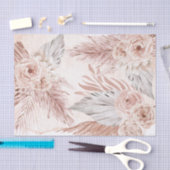 Boho-Blume mit Aquarellpapier Seidenpapier (Handwerk)