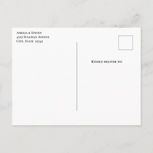 Boho Blume mit einem Dreamcatcher Save the Date Ankündigungspostkarte (Rückseite)