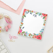 Boho Blume Mit Monogramm Notizblock