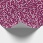 Boho Blume Modernes Blumenmuster Geschenkpapier (Ecke)