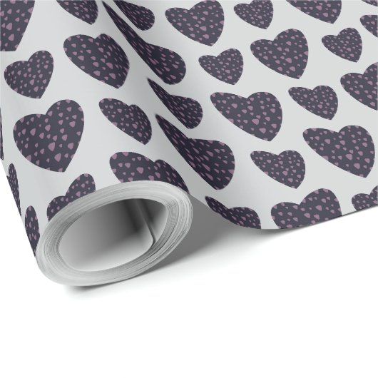 Boho Blume Modernes Blumenmuster Geschenkpapier (Rolleneckpunkt)