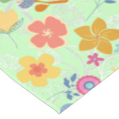 Boho Blume Muster B01.w LGreen BG Tischdecke (Schrägansicht)