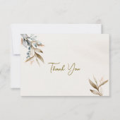 Boho Blume Orthodox Christliche Beerdigung Dankeskarte (Vorderseite)