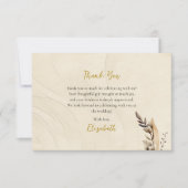 Boho Blume Pampas Grass Othodox Brautparty Dankeskarte (Vorderseite)