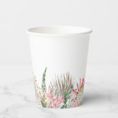 Boho Blume Paper Cup Pappbecher (Rückseite)