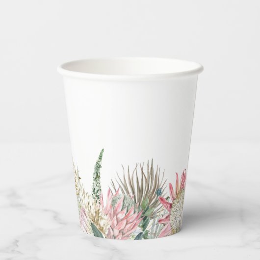 Boho Blume Paper Cup Pappbecher (Rückseite)