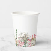 Boho Blume Paper Cup Pappbecher (Vorderseite)
