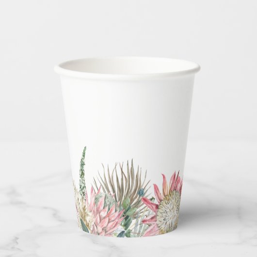 Boho Blume Paper Cup Pappbecher (Vorderseite)