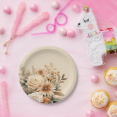 Boho Blume Pappteller (Party)