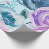 Boho Blume Pattern Geschenkpapier (Ecke)