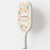 Boho Blume Pickleball Paddle | Personalisieren Sie (Links)