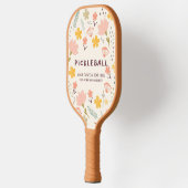 Boho Blume Pickleball Paddle | Personalisieren Sie (Links)