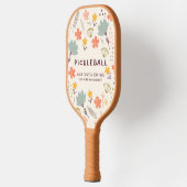 Boho Blume Pickleball Paddle | Personalisieren Sie (Links)