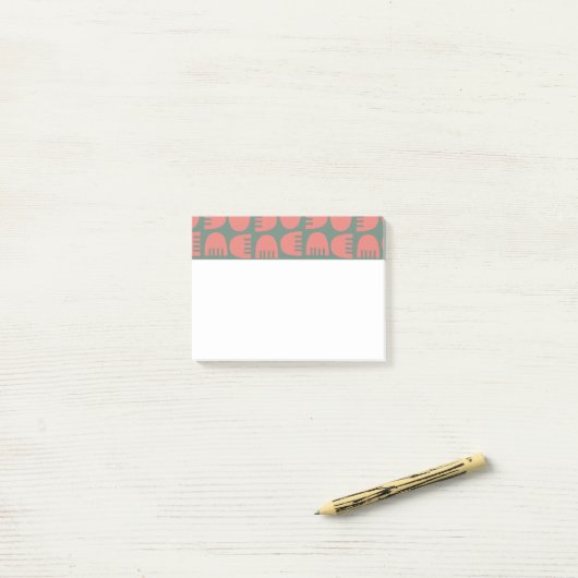 Boho Blume Post-it Klebezettel (Auf Schreibtisch)