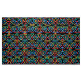 Boho Blume Power auf Black Stoff (Fat Quarter (45,7 x 55,9 cm))