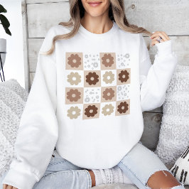 Boho Blume Prüfmuster Sweatshirt