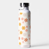 Boho Blume Retro Sommerblumenmuster Trinkflasche (Rechts)