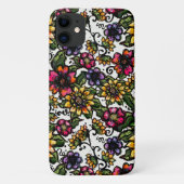 Boho Blume | Rosa und gelbe Blüten Case-Mate iPhone Hülle (Rückseite)