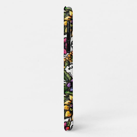 Boho Blume | Rosa und gelbe Blüten Case-Mate iPhone Hülle (Hinten/Links)