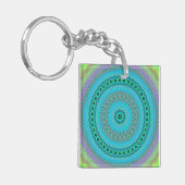 Boho Blume Schlüsselanhänger (Vorderseite links)