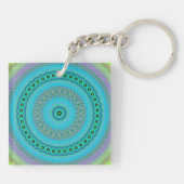 Boho Blume Schlüsselanhänger (Rückseite)