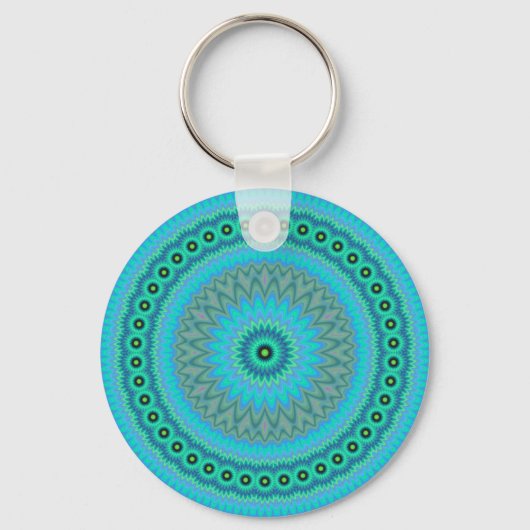 Boho Blume Schlüsselanhänger (Vorderseite)