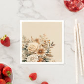 Boho Blume Serviette (Beispiel)