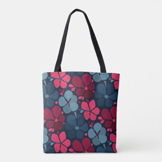 boho-Blume Tasche (Rückseite)