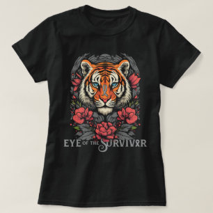Boho Blume Tigerauge des Hirntumors des Überlebend T-Shirt