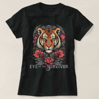 Boho Blume Tigerauge des Hirntumors des Überlebend T-Shirt