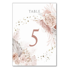 Boho-Blume Tischnummer 5