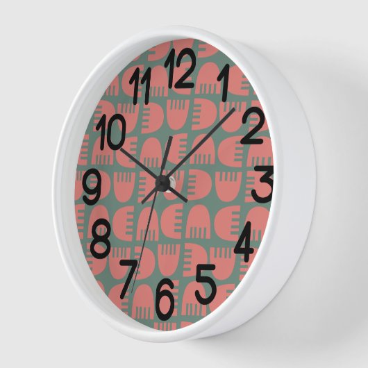 Boho Blume Uhr (Winkel)