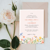BOHO Blume und Dragonflies Garden Wedding Einladung