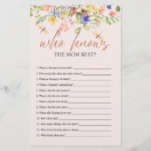 Boho Blume und Dragonfly BABY SHOWER WISSEN Flyer (Vorne)