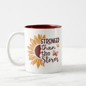 Boho Blume Wildblumen Bibel Verse Zweifarbige Tasse (Links)