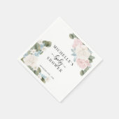 Boho Blume Winter Baby Dusche Serviette (Ecke)