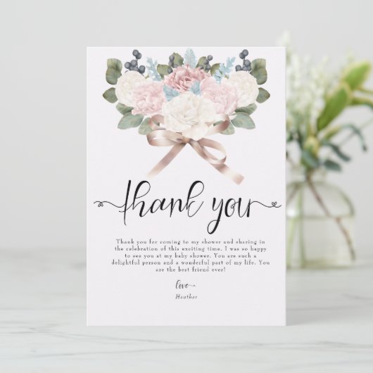 Boho Blume Winter Danke (Stehend Vorderseite)