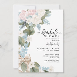 Boho Blume Winter Watercolor Brautparty Einladung