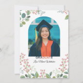 Boho-Blumen2-Abschluss der Hochschule Ankündigung (Vorderseite)